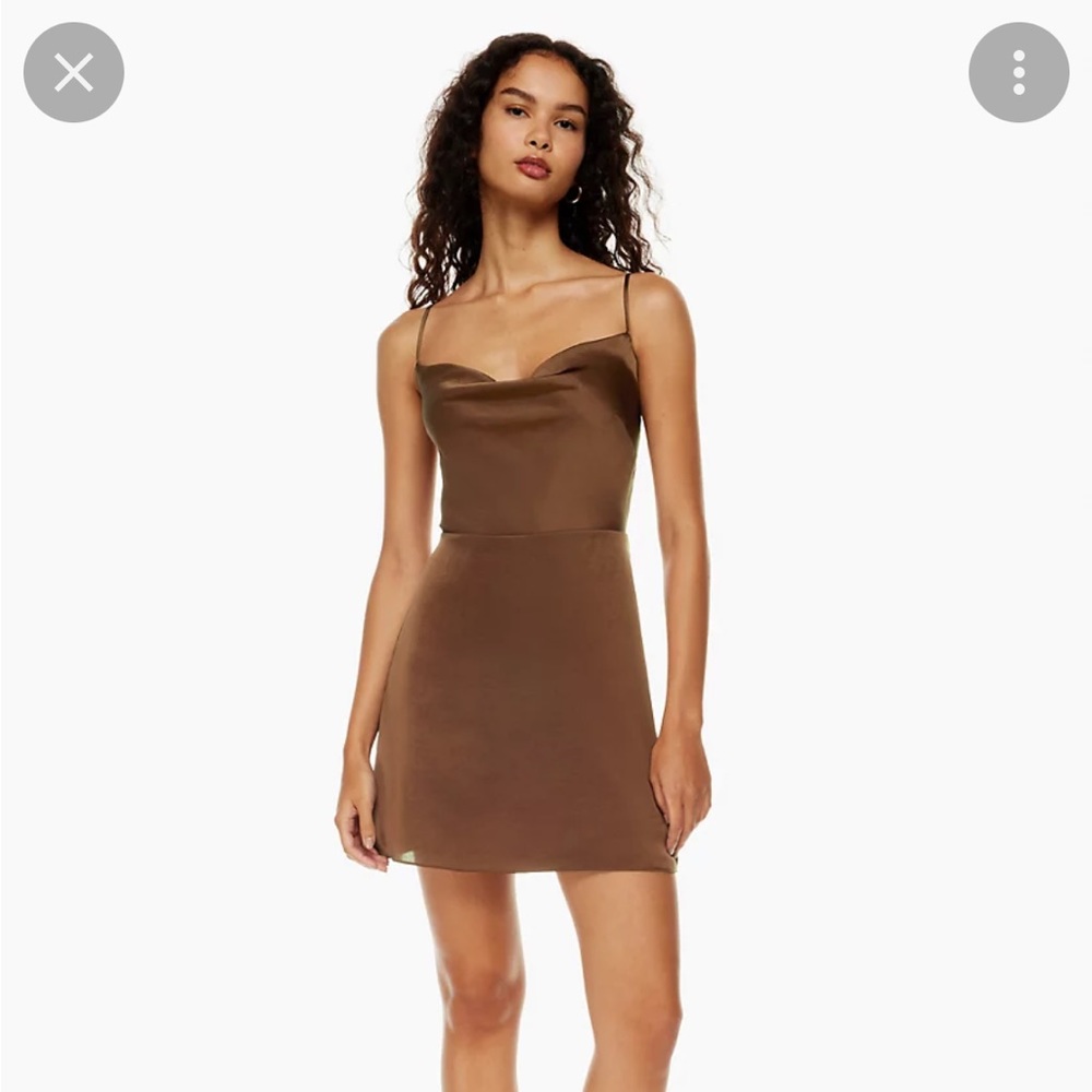 Aritzia Sundeh Brown Spencer Dress